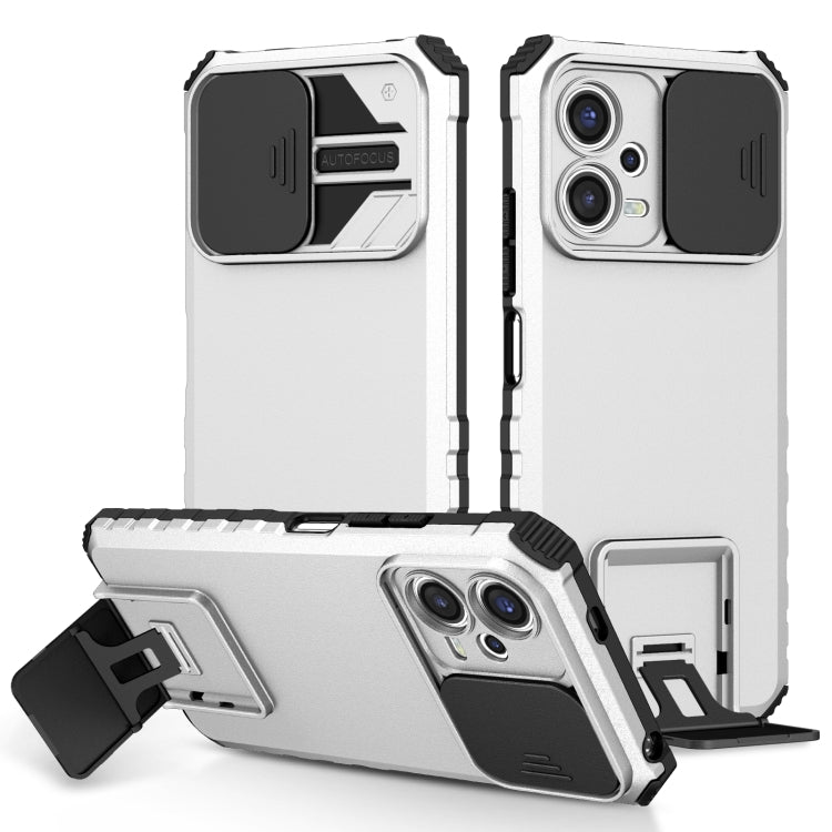 Stereoscopic Holder Sliding Camshield Phone Case, For Xiaomi Redmi Note 12 5G / Poco X5, For Xiaomi Redmi Note 12 Pro 5G / Poco X5 Pro