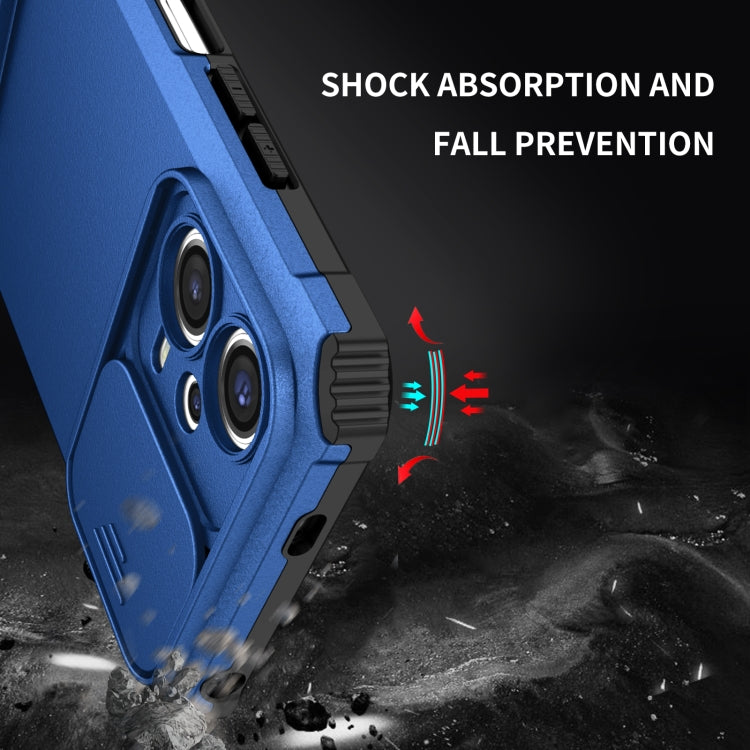 Stereoscopic Holder Sliding Camshield Phone Case, For Xiaomi Redmi Note 12 5G / Poco X5, For Xiaomi Redmi Note 12 Pro 5G / Poco X5 Pro