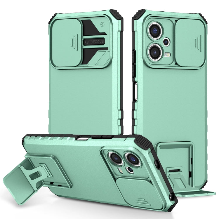 Stereoscopic Holder Sliding Camshield Phone Case, For Xiaomi Redmi Note 12 5G / Poco X5, For Xiaomi Redmi Note 12 Pro 5G / Poco X5 Pro