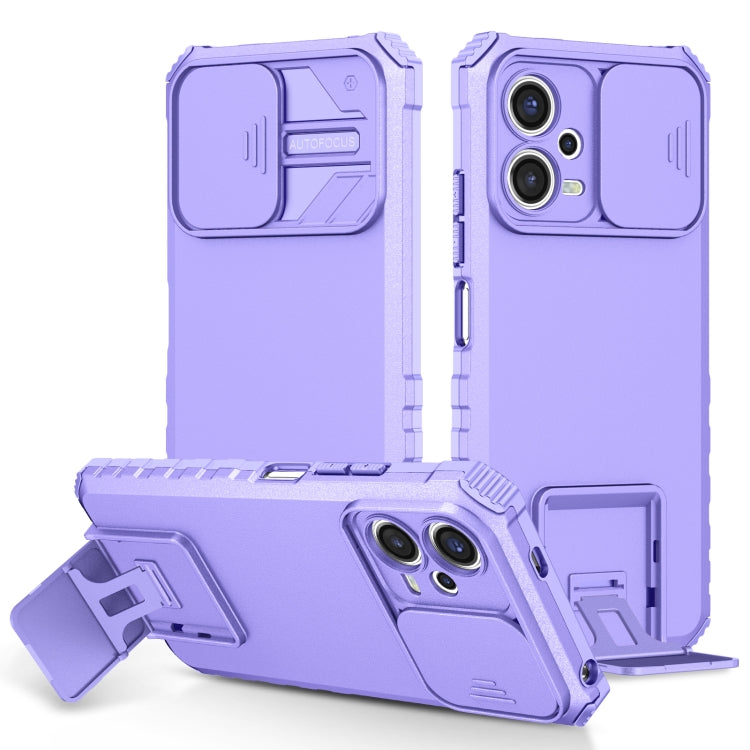 Stereoscopic Holder Sliding Camshield Phone Case, For Xiaomi Redmi Note 12 5G / Poco X5, For Xiaomi Redmi Note 12 Pro 5G / Poco X5 Pro