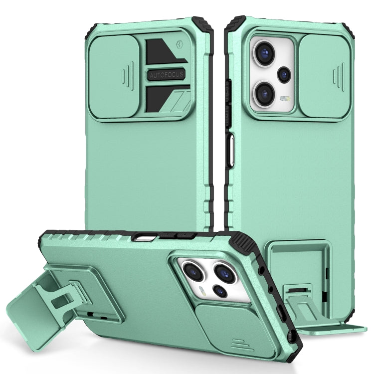 Stereoscopic Holder Sliding Camshield Phone Case, For Xiaomi Redmi Note 12 5G / Poco X5, For Xiaomi Redmi Note 12 Pro 5G / Poco X5 Pro