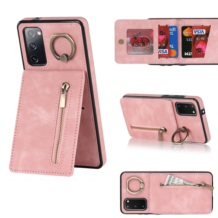Retro Ring and Zipper RFID Card Slot Phone Case, For Samsung Galaxy S20, For Samsung Galaxy S20+, For Samsung Galaxy S20 Ultra, For Samsung Galaxy S20 FE, For Samsung Galaxy Note20, For Samsung Galaxy Note20 Ultra, For Samsung Galaxy Note10            ...