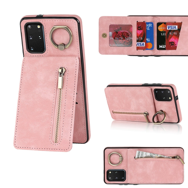 Retro Ring and Zipper RFID Card Slot Phone Case, For Samsung Galaxy S20, For Samsung Galaxy S20+, For Samsung Galaxy S20 Ultra, For Samsung Galaxy S20 FE, For Samsung Galaxy Note20, For Samsung Galaxy Note20 Ultra, For Samsung Galaxy Note10            ...