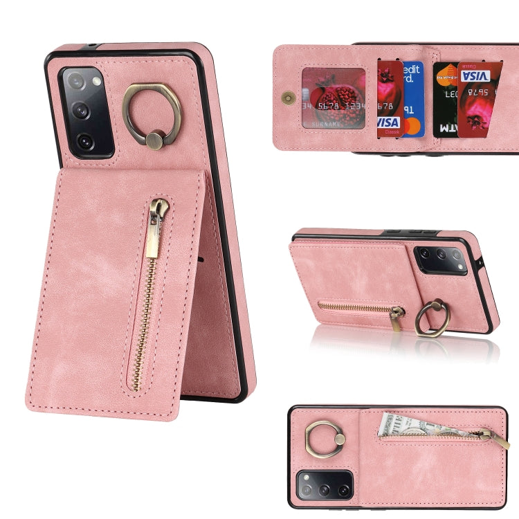 Retro Ring and Zipper RFID Card Slot Phone Case, For Samsung Galaxy S20, For Samsung Galaxy S20+, For Samsung Galaxy S20 Ultra, For Samsung Galaxy S20 FE, For Samsung Galaxy Note20, For Samsung Galaxy Note20 Ultra, For Samsung Galaxy Note10            ...