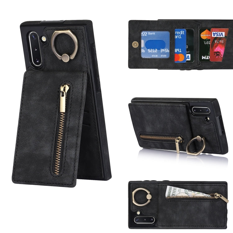 Retro Ring and Zipper RFID Card Slot Phone Case, For Samsung Galaxy S20, For Samsung Galaxy S20+, For Samsung Galaxy S20 Ultra, For Samsung Galaxy S20 FE, For Samsung Galaxy Note20, For Samsung Galaxy Note20 Ultra, For Samsung Galaxy Note10            ...
