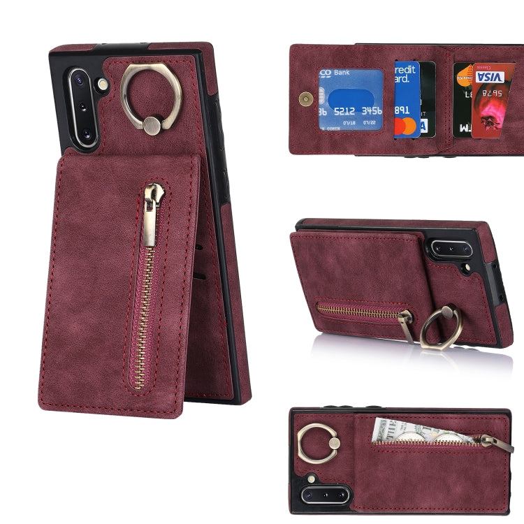 Retro Ring and Zipper RFID Card Slot Phone Case, For Samsung Galaxy S20, For Samsung Galaxy S20+, For Samsung Galaxy S20 Ultra, For Samsung Galaxy S20 FE, For Samsung Galaxy Note20, For Samsung Galaxy Note20 Ultra, For Samsung Galaxy Note10            ...