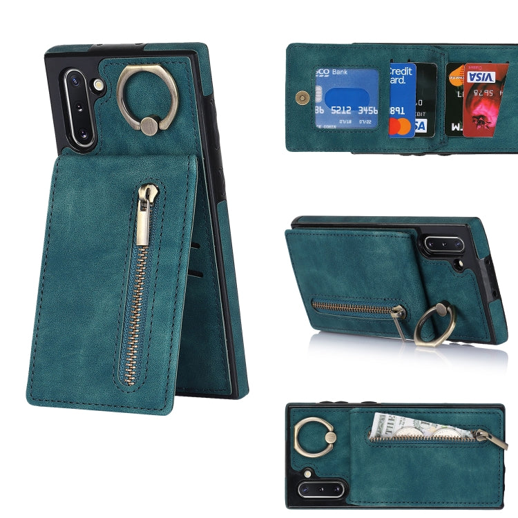 Retro Ring and Zipper RFID Card Slot Phone Case, For Samsung Galaxy S20, For Samsung Galaxy S20+, For Samsung Galaxy S20 Ultra, For Samsung Galaxy S20 FE, For Samsung Galaxy Note20, For Samsung Galaxy Note20 Ultra, For Samsung Galaxy Note10            ...