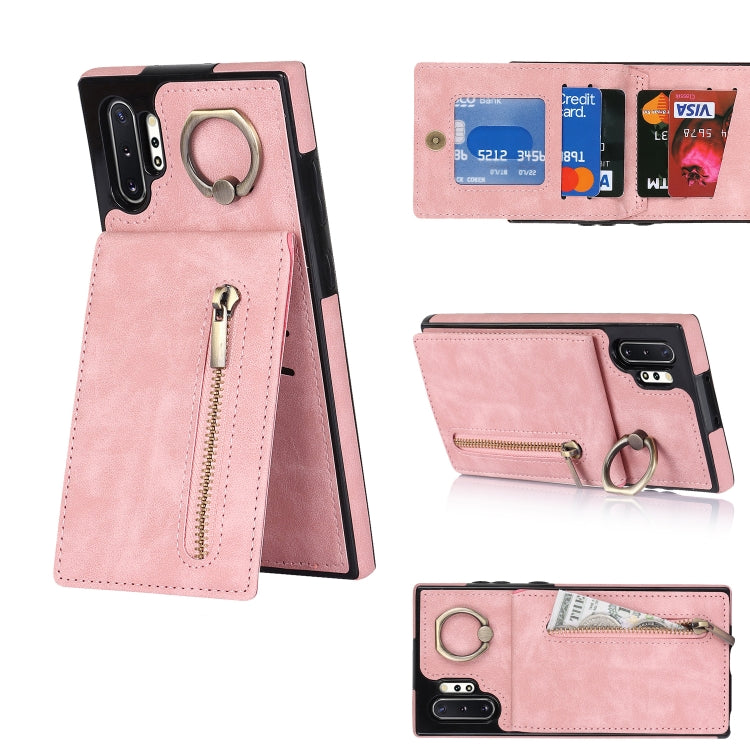 Retro Ring and Zipper RFID Card Slot Phone Case, For Samsung Galaxy S20, For Samsung Galaxy S20+, For Samsung Galaxy S20 Ultra, For Samsung Galaxy S20 FE, For Samsung Galaxy Note20, For Samsung Galaxy Note20 Ultra, For Samsung Galaxy Note10            ...