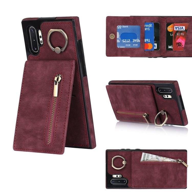 Retro Ring and Zipper RFID Card Slot Phone Case, For Samsung Galaxy S20, For Samsung Galaxy S20+, For Samsung Galaxy S20 Ultra, For Samsung Galaxy S20 FE, For Samsung Galaxy Note20, For Samsung Galaxy Note20 Ultra, For Samsung Galaxy Note10            ...