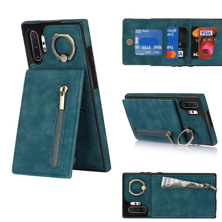 Retro Ring and Zipper RFID Card Slot Phone Case, For Samsung Galaxy S20, For Samsung Galaxy S20+, For Samsung Galaxy S20 Ultra, For Samsung Galaxy S20 FE, For Samsung Galaxy Note20, For Samsung Galaxy Note20 Ultra, For Samsung Galaxy Note10            ...