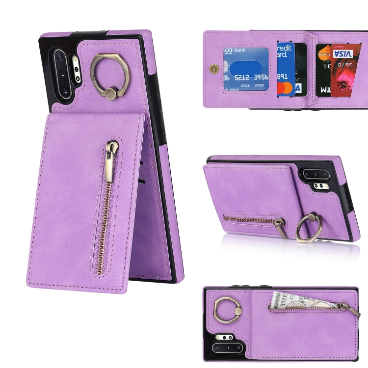Retro Ring and Zipper RFID Card Slot Phone Case, For Samsung Galaxy S20, For Samsung Galaxy S20+, For Samsung Galaxy S20 Ultra, For Samsung Galaxy S20 FE, For Samsung Galaxy Note20, For Samsung Galaxy Note20 Ultra, For Samsung Galaxy Note10            ...
