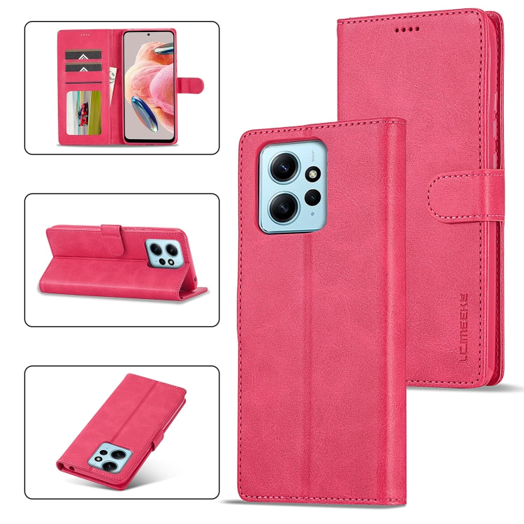 LC.IMEEKE Calf Texture Leather Phone Case, For Xiaomi Redmi 12 4G Global, For Xiaomi Redmi Note 12 4G Global, For Xiaomi Redmi A2