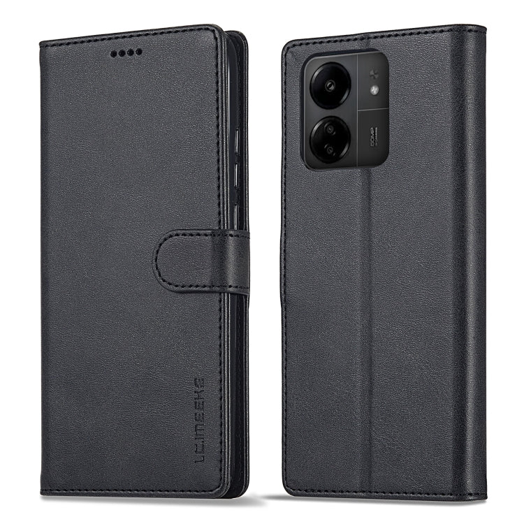 LC.IMEEKE Calf Texture Leather Phone Case, For Xiaomi Redmi A3, For Xiaomi Redmi Note 13 Pro 4G, For Xiaomi Redmi Note 13 4G, For Xiaomi Redmi 13C 4G/5G/Poco C65, For Xiaomi Poco X6 Pro, For Xiaomi Redmi Note 13 5G, For Xiaomi Redmi Note 13 Pro+       ...