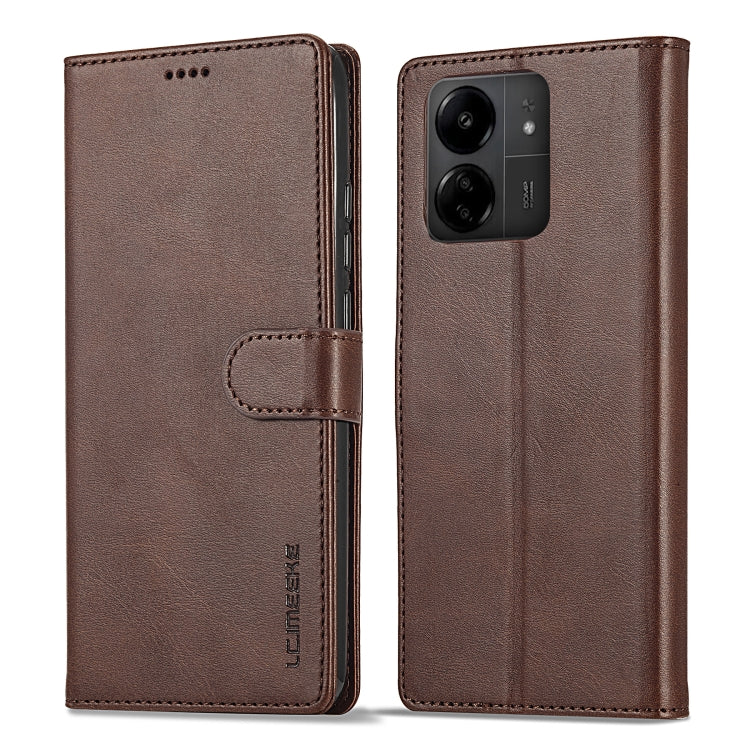 LC.IMEEKE Calf Texture Leather Phone Case, For Xiaomi Redmi A3, For Xiaomi Redmi Note 13 Pro 4G, For Xiaomi Redmi Note 13 4G, For Xiaomi Redmi 13C 4G/5G/Poco C65, For Xiaomi Poco X6 Pro, For Xiaomi Redmi Note 13 5G, For Xiaomi Redmi Note 13 Pro+       ...