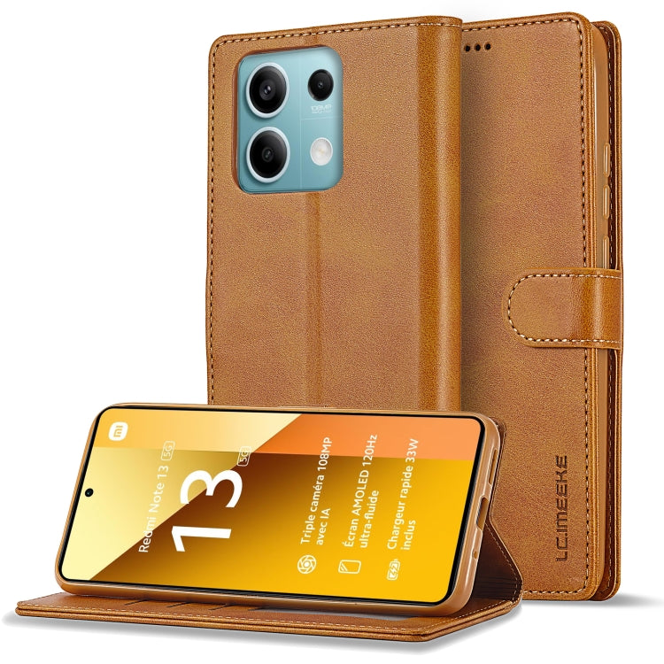 LC.IMEEKE Calf Texture Leather Phone Case, For Xiaomi Redmi A3, For Xiaomi Redmi Note 13 Pro 4G, For Xiaomi Redmi Note 13 4G, For Xiaomi Redmi 13C 4G/5G/Poco C65, For Xiaomi Poco X6 Pro, For Xiaomi Redmi Note 13 5G, For Xiaomi Redmi Note 13 Pro+       ...