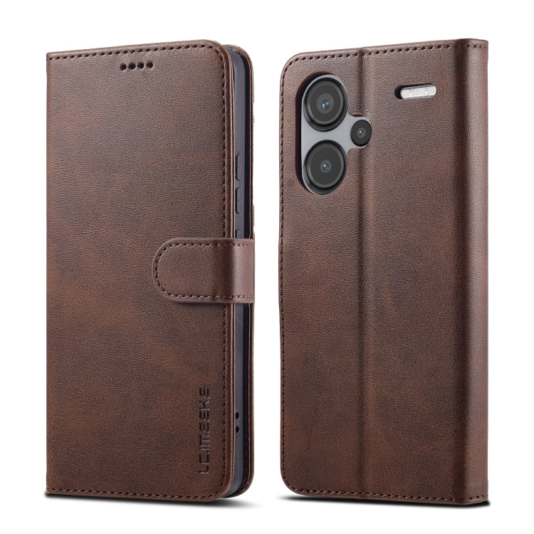 LC.IMEEKE Calf Texture Leather Phone Case, For Xiaomi Redmi A3, For Xiaomi Redmi Note 13 Pro 4G, For Xiaomi Redmi Note 13 4G, For Xiaomi Redmi 13C 4G/5G/Poco C65, For Xiaomi Poco X6 Pro, For Xiaomi Redmi Note 13 5G, For Xiaomi Redmi Note 13 Pro+       ...