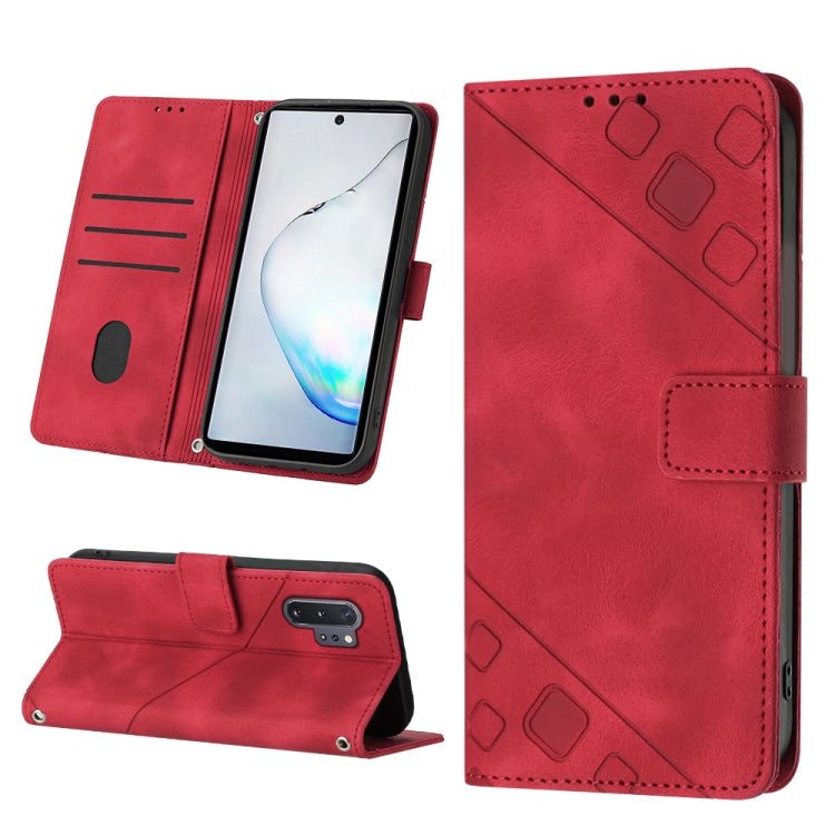 Skin-feel Embossed Leather Phone Case, For Realme C30s, For Xiaomi Redmi Note 12 4G Global, For Samsung Galaxy Note8, For Samsung Galaxy Note9, For Samsung Galaxy Note10 Pro / Note10 Pro 5G / Note10+, For Samsung Galaxy Note10 / Note10 5G              ...