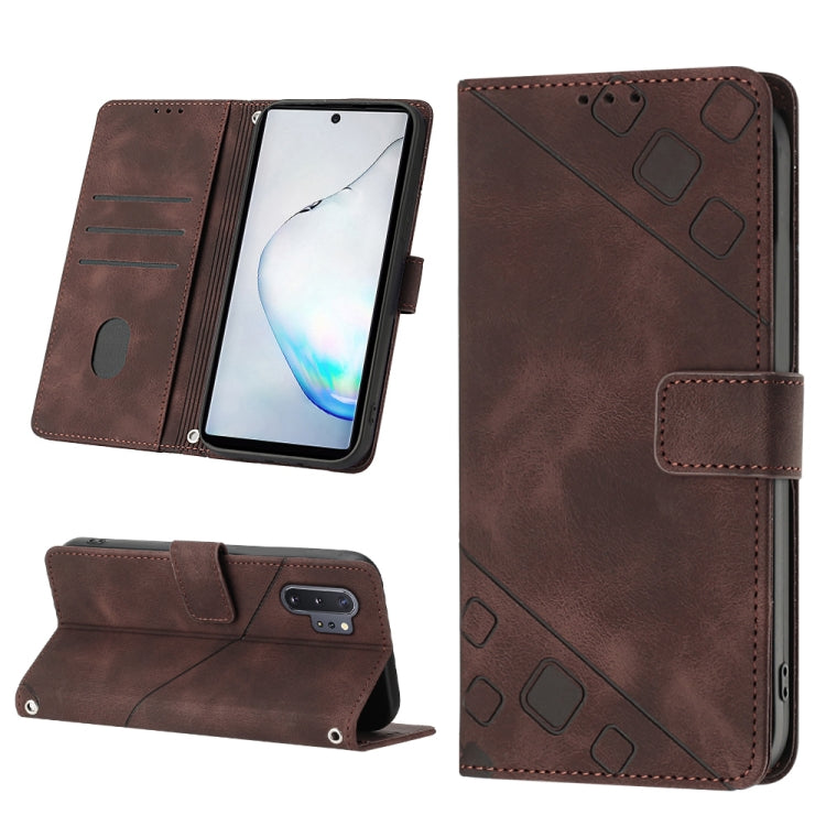 Skin-feel Embossed Leather Phone Case, For Realme C30s, For Xiaomi Redmi Note 12 4G Global, For Samsung Galaxy Note8, For Samsung Galaxy Note9, For Samsung Galaxy Note10 Pro / Note10 Pro 5G / Note10+, For Samsung Galaxy Note10 / Note10 5G              ...