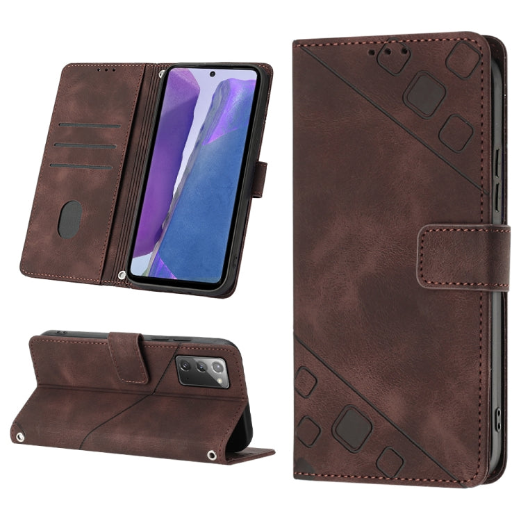 Skin-feel Embossed Leather Phone Case, For Realme C30s, For Xiaomi Redmi Note 12 4G Global, For Samsung Galaxy Note8, For Samsung Galaxy Note9, For Samsung Galaxy Note10 Pro / Note10 Pro 5G / Note10+, For Samsung Galaxy Note10 / Note10 5G              ...