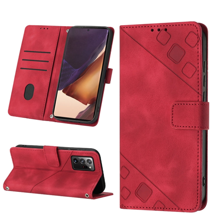 Skin-feel Embossed Leather Phone Case, For Realme C30s, For Xiaomi Redmi Note 12 4G Global, For Samsung Galaxy Note8, For Samsung Galaxy Note9, For Samsung Galaxy Note10 Pro / Note10 Pro 5G / Note10+, For Samsung Galaxy Note10 / Note10 5G              ...