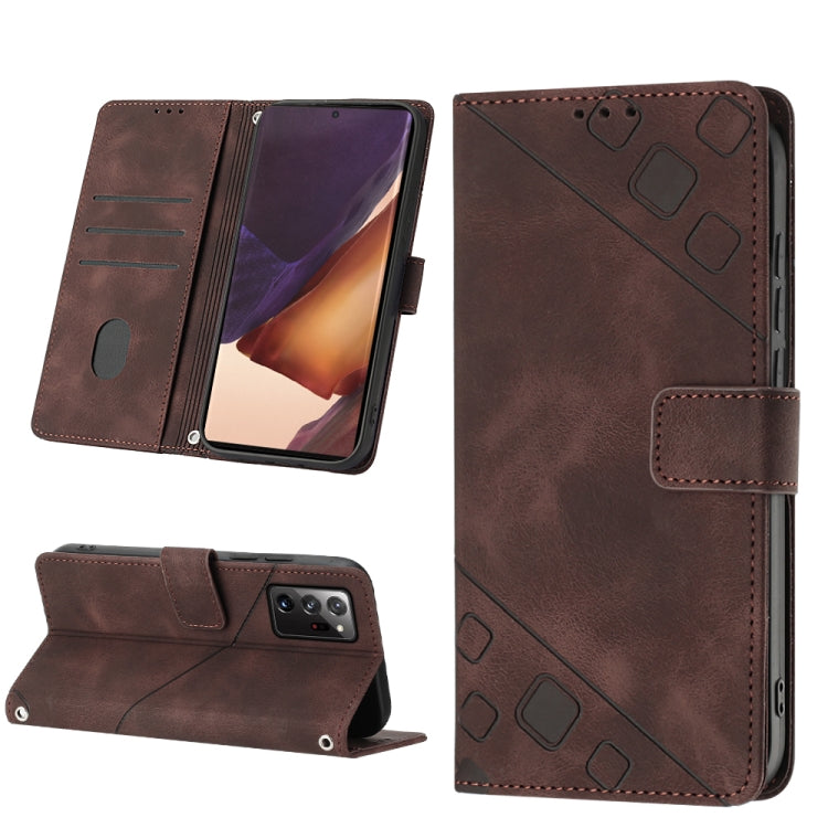 Skin-feel Embossed Leather Phone Case, For Realme C30s, For Xiaomi Redmi Note 12 4G Global, For Samsung Galaxy Note8, For Samsung Galaxy Note9, For Samsung Galaxy Note10 Pro / Note10 Pro 5G / Note10+, For Samsung Galaxy Note10 / Note10 5G              ...