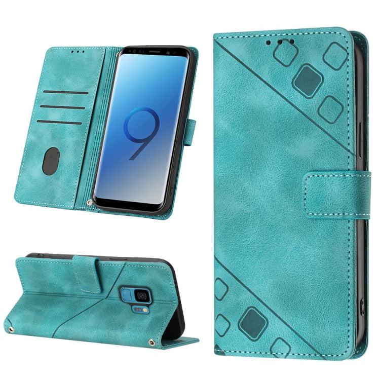 Skin-feel Embossed Leather Phone Case, For Samsung Galaxy S8, For Samsung Galaxy S8+, For Samsung Galaxy S9
