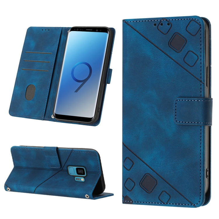 Skin-feel Embossed Leather Phone Case, For Samsung Galaxy S8, For Samsung Galaxy S8+, For Samsung Galaxy S9