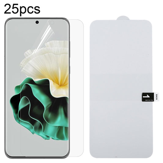 25pcs Full Screen Protector Explosion-proof Hydrogel Film, For Huawei P60 / P60 Pro / P60 Art (25 PCS)
