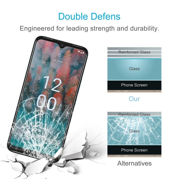 10pcs 0.26mm 9H 2.5D Tempered Glass Film, For Nokia C12 (10 PCS), For Nokia C12 Plus (10 PCS)