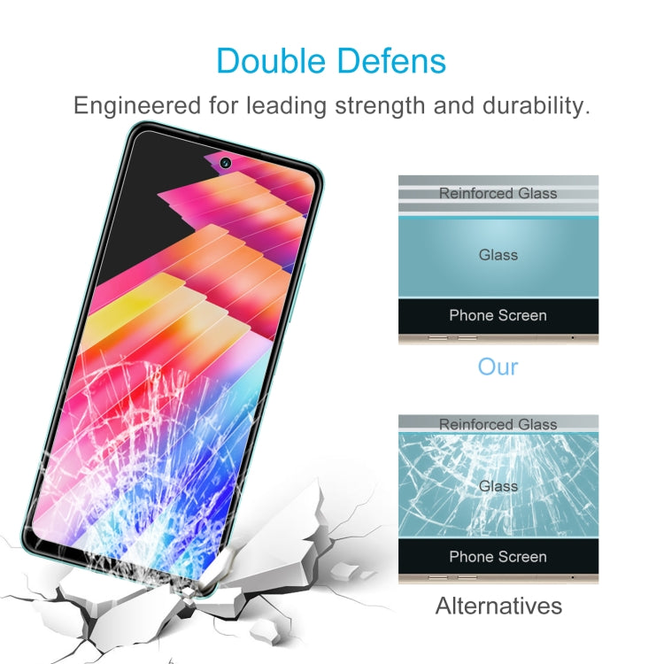 10pcs 0.26mm 9H 2.5D Tempered Glass Film, For Infinix Hot 30 (10 PCS), For Infinix Hot 30i (10 PCS)
