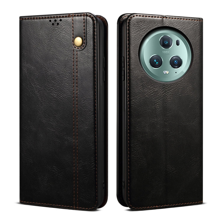 Oil Wax Crazy Horse Texture Leather Phone Case, For Honor Magic5, For Honor Magic5 Pro, For Huawei P60/P60 Pro