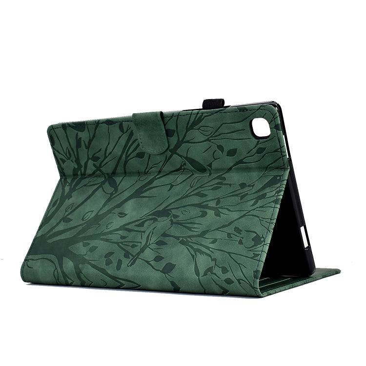 Fortune Tree Pressure Flower PU Tablet Case with Wake-up / Sleep Function, For iPad 10.2 2019 2020 / iPad 10.5 2017 2019, For iPad 10.9 2022 / 2025, For iPad Air / Air 2 / 9.7 2017 2018, For iPad Pro 11 / Air 4 10.9 2020 / Air 5 10.9                   ...