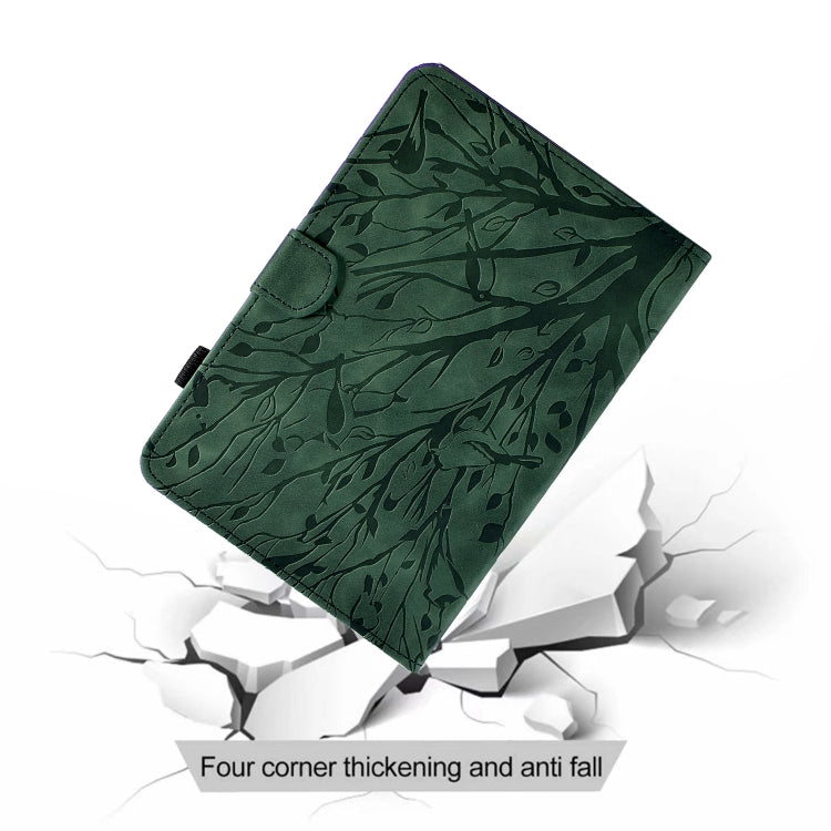 Fortune Tree Pressure Flower PU Tablet Case with Wake-up / Sleep Function, For iPad 10.2 2019 2020 / iPad 10.5 2017 2019, For iPad 10.9 2022 / 2025, For iPad Air / Air 2 / 9.7 2017 2018, For iPad Pro 11 / Air 4 10.9 2020 / Air 5 10.9                   ...