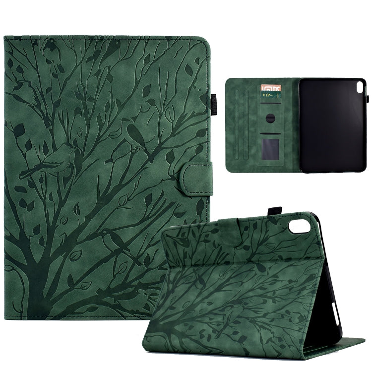 Fortune Tree Pressure Flower PU Tablet Case with Wake-up / Sleep Function, For iPad 10.2 2019 2020 / iPad 10.5 2017 2019, For iPad 10.9 2022 / 2025, For iPad Air / Air 2 / 9.7 2017 2018, For iPad Pro 11 / Air 4 10.9 2020 / Air 5 10.9                   ...