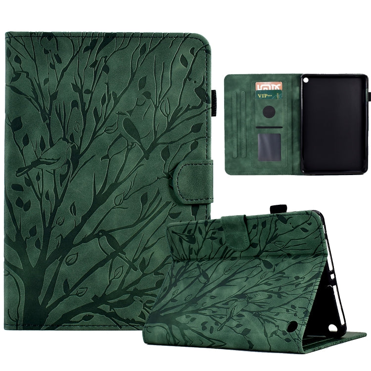 Fortune Tree Pressure Flower PU Tablet Case with Wake-up / Sleep Function, For iPad 10.2 2019 2020 / iPad 10.5 2017 2019, For iPad 10.9 2022 / 2025, For iPad Air / Air 2 / 9.7 2017 2018, For iPad Pro 11 / Air 4 10.9 2020 / Air 5 10.9                   ...