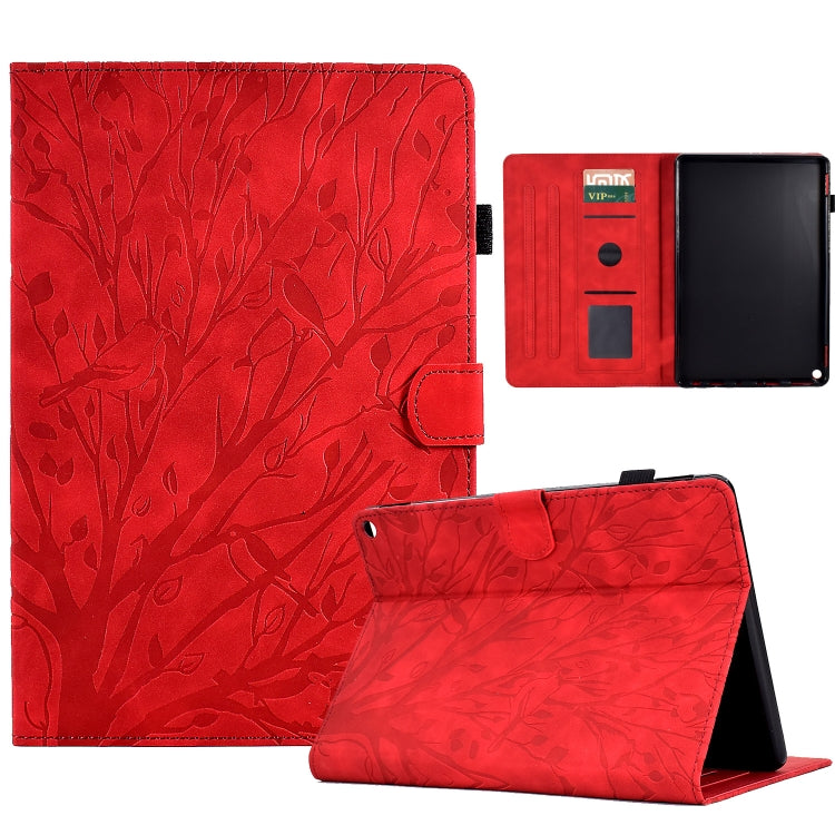 Fortune Tree Pressure Flower PU Tablet Case with Wake-up / Sleep Function, For iPad 10.2 2019 2020 / iPad 10.5 2017 2019, For iPad 10.9 2022 / 2025, For iPad Air / Air 2 / 9.7 2017 2018, For iPad Pro 11 / Air 4 10.9 2020 / Air 5 10.9                   ...