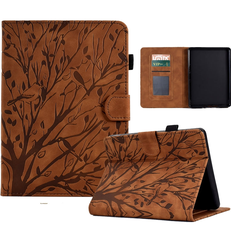 Fortune Tree Pressure Flower PU Tablet Case with Wake-up / Sleep Function, For Amazon Fire 7 2022, For Amazon Kindle Paperwhite / 2 / 3 / 4, For Amazon Kindle Paperwhite 2021, For Lenovo M10 HD 2nd X306X, For Huawei MatePad SE                          ...