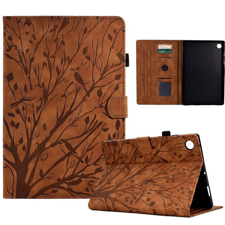Fortune Tree Pressure Flower PU Tablet Case with Wake-up / Sleep Function, For Amazon Fire 7 2022, For Amazon Kindle Paperwhite / 2 / 3 / 4, For Amazon Kindle Paperwhite 2021, For Lenovo M10 HD 2nd X306X, For Huawei MatePad SE                          ...