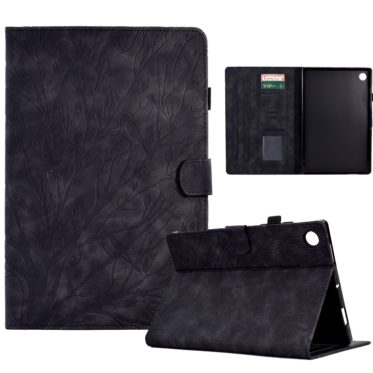 Fortune Tree Pressure Flower PU Tablet Case with Wake-up / Sleep Function, For Lenovo Tab M9, For Lenovo Tab M10 Gen 3, For Lenovo M10 Plus, For Lenovo Tab M10 Plus 3rd Gen, For Lenovo Tab P11 Gen 2, For Lenovo Tab P11 J606F, For Lenovo Tab P11 Pro Gen...