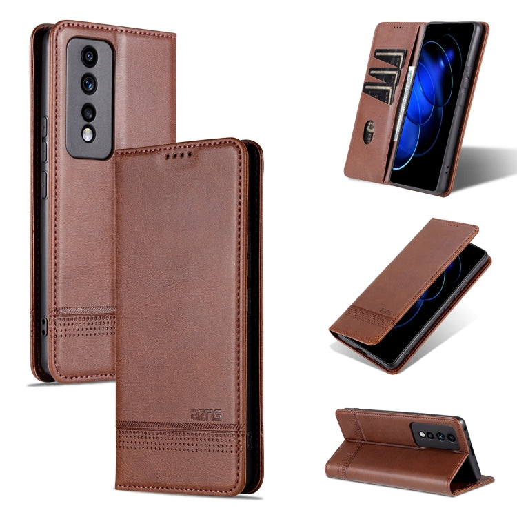 AZNS Magnetic Calf Texture Flip Leather Phone Case, For Honor 90 Pro, For Honor 90, For Honor 80 GT
