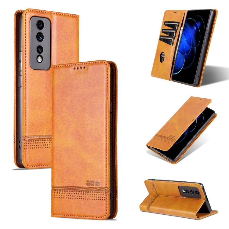 AZNS Magnetic Calf Texture Flip Leather Phone Case, For Honor 90 Pro, For Honor 90, For Honor 80 GT