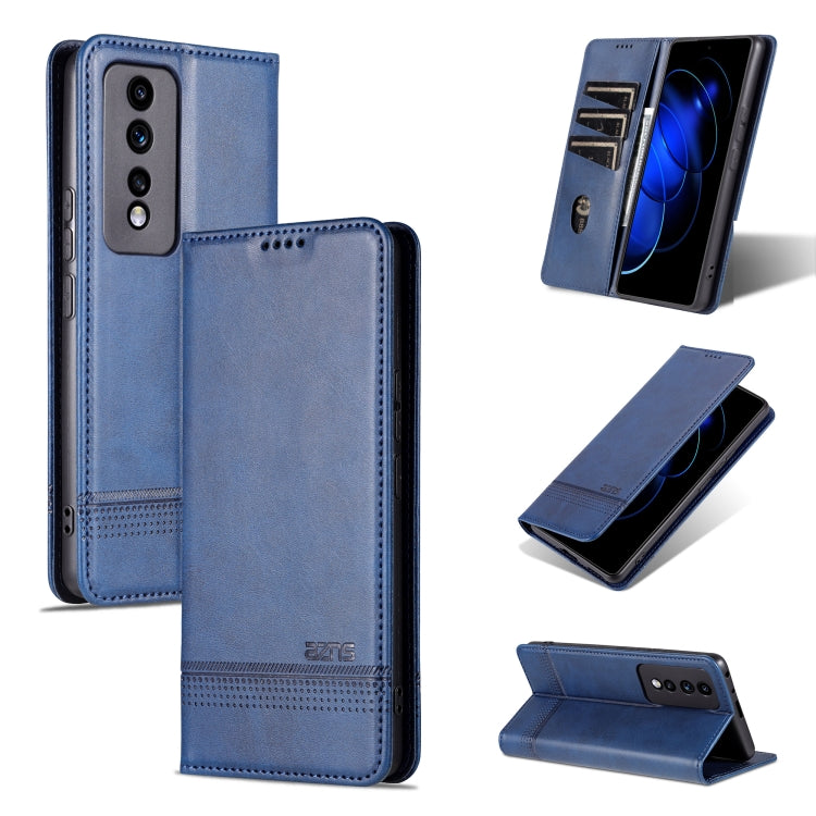 AZNS Magnetic Calf Texture Flip Leather Phone Case, For Honor 90 Pro, For Honor 90, For Honor 80 GT