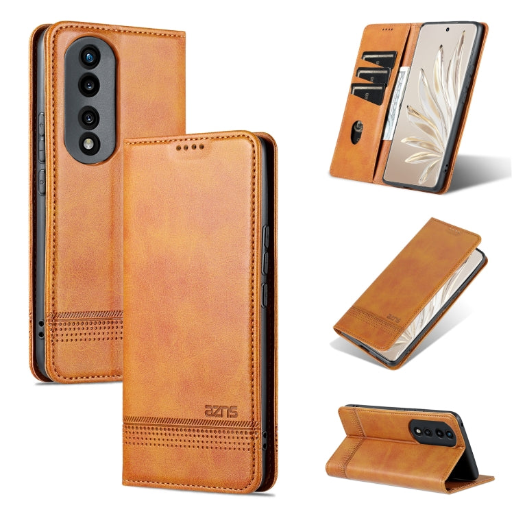 AZNS Magnetic Calf Texture Flip Leather Phone Case, For Honor 90 Pro, For Honor 90, For Honor 80 GT