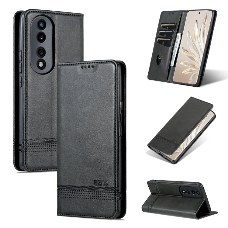 AZNS Magnetic Calf Texture Flip Leather Phone Case, For Honor 90 Pro, For Honor 90, For Honor 80 GT