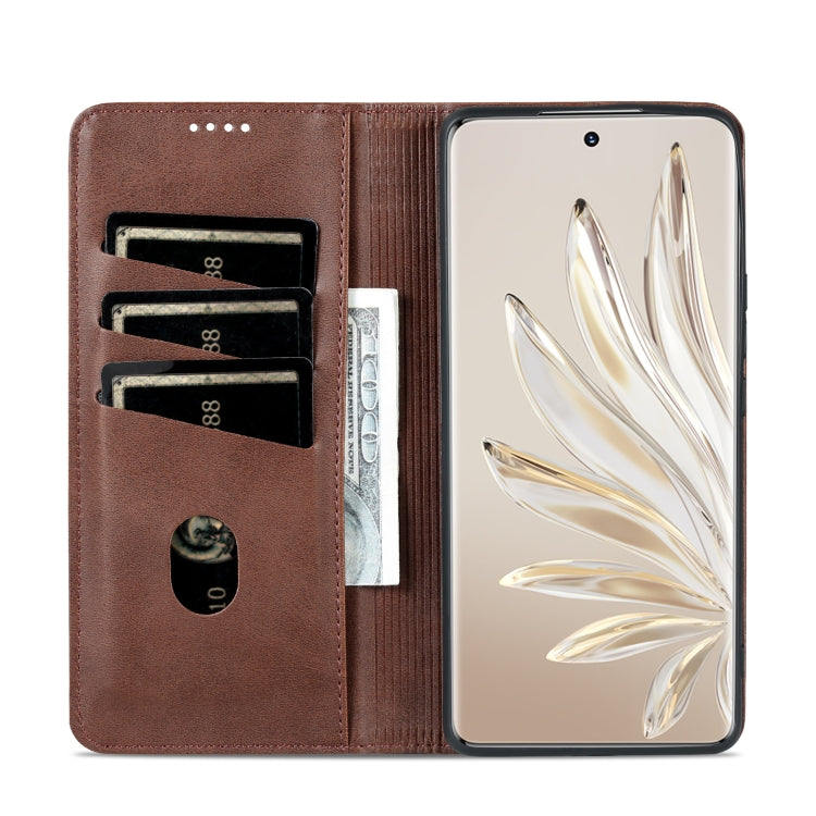 AZNS Magnetic Calf Texture Flip Leather Phone Case, For Honor 90 Pro, For Honor 90, For Honor 80 GT