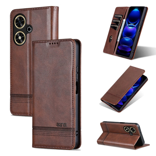 AZNS Magnetic Calf Texture Flip Leather Phone Case, For Honor Play 50/Play 50m 5G, For Honor 200 Lite Global, For Honor Magic6 Pro, For Honor Magic6, For Honor 90 GT, For Honor Magic6 Lite 5G/X9b, For Honor Play 50 Plus, For Honor X50