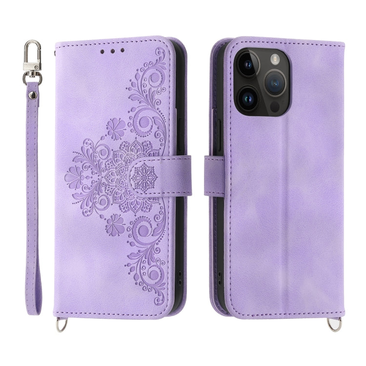 Skin-feel Flowers Embossed Wallet Leather Phone Case, For OPPO A1 Pro, For OPPO Reno9 5G/Reno9 Pro 5G, For OPPO Reno8 4G Global, For OPPO Reno8 T 4G Global, For Samsung Galaxy A24 4G Global, For Samsung Galaxy M14 5G Global, For Sony Xperia 1 V 5G     ...