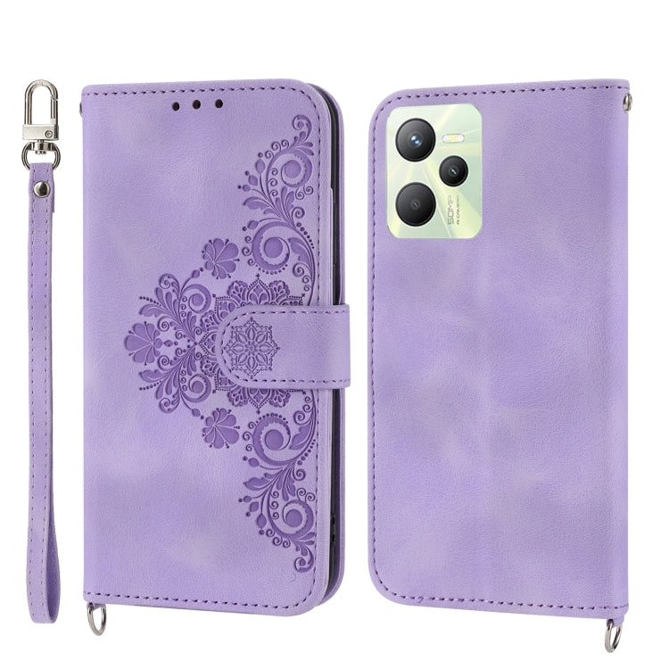 Skin-feel Flowers Embossed Wallet Leather Phone Case, For OPPO A1 Pro, For OPPO Reno9 5G/Reno9 Pro 5G, For OPPO Reno8 4G Global, For OPPO Reno8 T 4G Global, For Samsung Galaxy A24 4G Global, For Samsung Galaxy M14 5G Global, For Sony Xperia 1 V 5G     ...