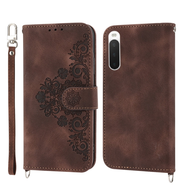 Skin-feel Flowers Embossed Wallet Leather Phone Case, For OPPO A1 Pro, For OPPO Reno9 5G/Reno9 Pro 5G, For OPPO Reno8 4G Global, For OPPO Reno8 T 4G Global, For Samsung Galaxy A24 4G Global, For Samsung Galaxy M14 5G Global, For Sony Xperia 1 V 5G     ...