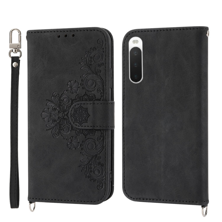 Skin-feel Flowers Embossed Wallet Leather Phone Case, For OPPO A1 Pro, For OPPO Reno9 5G/Reno9 Pro 5G, For OPPO Reno8 4G Global, For OPPO Reno8 T 4G Global, For Samsung Galaxy A24 4G Global, For Samsung Galaxy M14 5G Global, For Sony Xperia 1 V 5G     ...